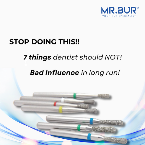 Mr. Bur dental burs help dentists avoid common mistakes ensuring precision, efficiency, and better clinical outcomes.