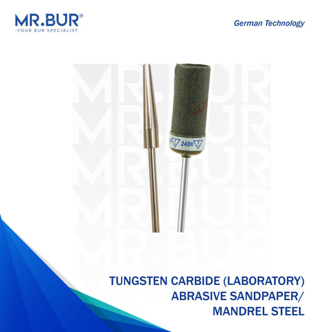Abrasive Sandpaper and Mandrel Dental Laboratory Bur