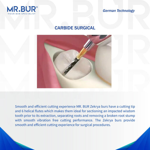 Zekrya Series Carbide Surgical Tooth Sectioning Bur