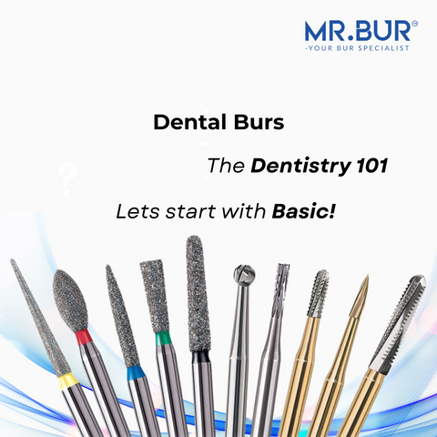 All kind of dental burs and learn the basics