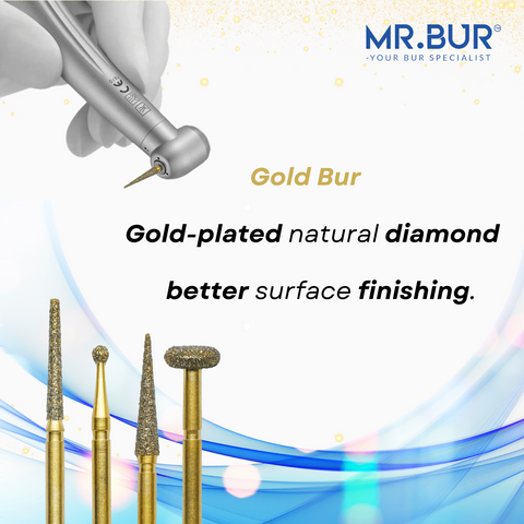 Best quality gold burs with varieties shapes & sizes