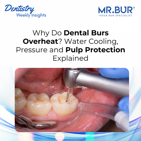 Dental Bur Overheat happen when too much pressure was applied