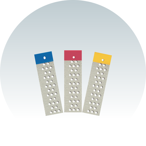 Mr.Bur Diamond Strips are essential for precise interproximal finishing and contouring in restorative dentistry. Coated with fine diamond particles, these strips ensure smooth polishing, accurate contact adjustments, and seamless restoration refinement. Perfect for veneers, crowns, and composites, diamond strips offer unmatched control and efficiency, making them a trusted choice for dental professionals.
