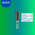 Mr. Bur TC110 CVD Coating Plain Cut Coarse Tungsten Carbide for Plaster is ideal for plastering, restorative work, prosthodontics, denture technique, and 3D acrylic denture procedures.