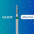 This is the Taper Round End Coarse chamfer FG Diamond Dental Bur sold by Mr Bur the best international dental diamond bur supplier.