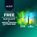 Mr. Bur crown cutter kit ensures fast crown removal in a minute with precision and durability