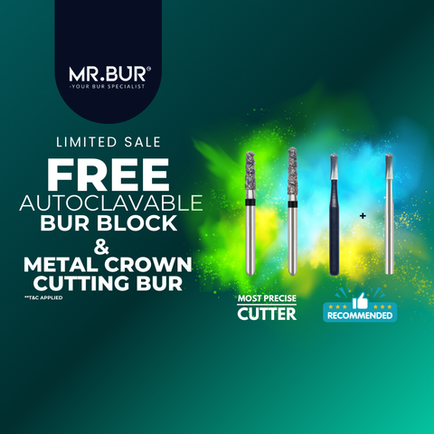 Mr. Bur crown cutter kit ensures fast crown removal in a minute with precision and durability