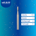 Mr. Bur FM12 Transmetal Carbide Bur FG Crown Cutter are tools used in dental procedures, ideal for breaking crowns with accurate straight lines, crown cutting, removing old crowns, and removing all ceramic, zirconia, PFM, and metal crowns.