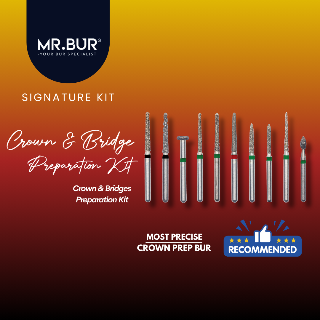 Best Crown & Bridge Preparation Kit FG for Crown Preparations Mr Bur