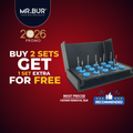 MR.BUR Crown Cutter Kit is the ultimate solution for dentists who need reliable tools for cutting and removing all types of crowns including PFM, Metal, or Zirconia in am minute.