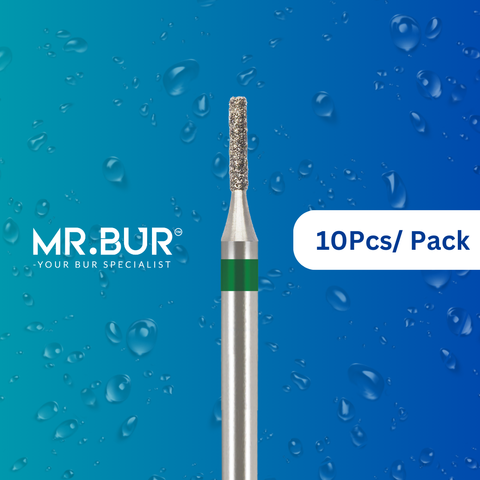 This is the Mr Bur Cylinder Coarse Diamond Bur FG diamond dental bur for dentists and dental technicians