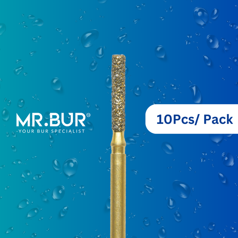 The #1 Best Gold Cylinder Flat End Diamond Bur FG. Mr Bur offers the best online dental burs and is a Better Choice than Meisinger, Mani, Shofu, Eagle Dental, Trihawk, Suitable for Dental Cases.