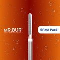 Mr. Bur Cylinder Round End Finishing Carbide Dental Bur FG ensures precise, smooth finishing for restorations, enhancing contouring, durability, and procedural accuracy.