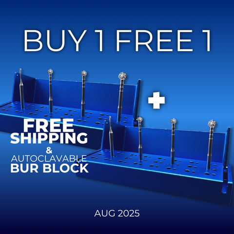 Mr. Bur degranulation burs are essential for precisely removing unnecessary soft tissue remnants attached to bone, addressing issues like inflammation, pyogenic granuloma, and excessive granulation, as well as correcting uneven or convex bone surfaces.