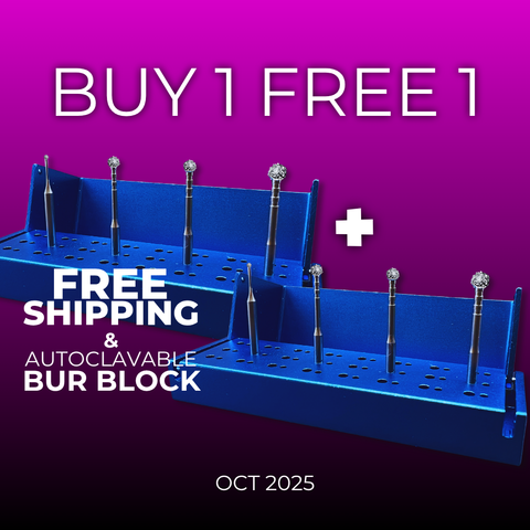 Mr. Bur degranulation burs are essential for precisely removing unnecessary soft tissue remnants attached to bone, addressing issues like inflammation, pyogenic granuloma, and excessive granulation, as well as correcting uneven or convex bone surfaces.