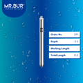 Mr. Bur Depth Marker Prep Marking Diamond Bur FG, DP1, used for creating precise depth grooves in veneer and crown preparation to control tooth reduction.