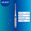 Mr. Bur Taper Flat End Diamond Bur RA, DXW531, used for smile design composite contouring veneer detailing and natural enamel anatomy creation.