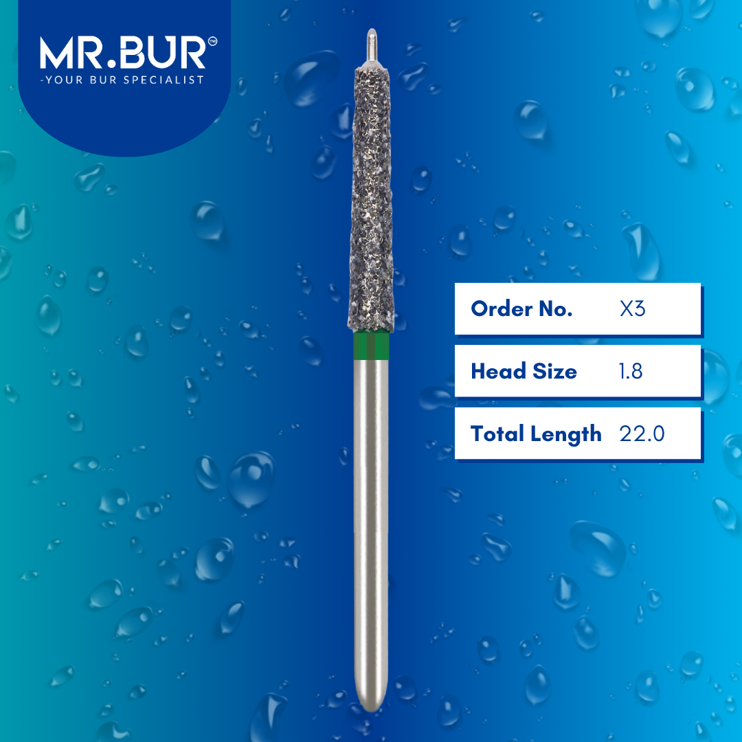 The Best Guide Pin Coarse Diamond Bur FG For Crown Preparation | MR ...