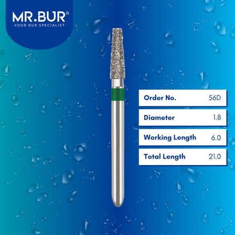 Taper Flat End Coarse Diamond Bur FG isi 5 pcs/pak 