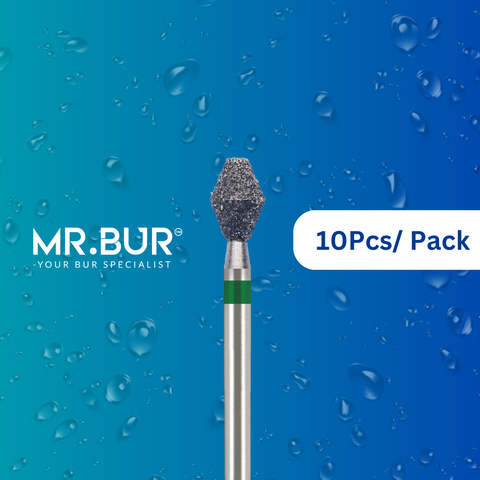 This the Occlusal Surface Reduction Double Cone Coarse FG Diamond Bur sold by Mr Bur the best international dental diamond bur supplier.
