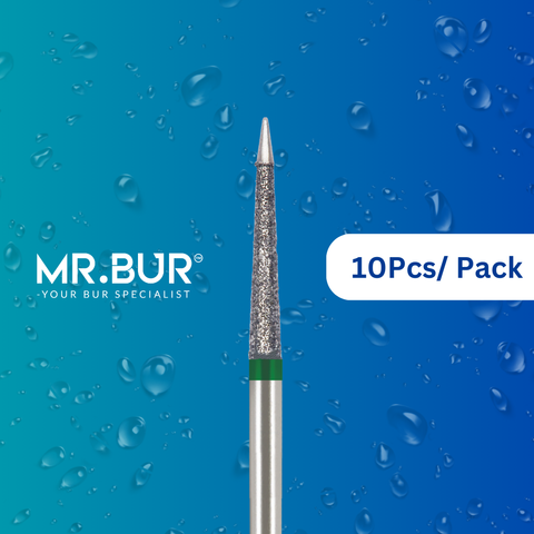 The top-rated Endodontic Non-Cutting End Safe End Coarse Diamond Bur from Mr. Bur, ideal for root canal preparation and fully sterilizable, offering superior performance compared to Meisinger, Mani, Shofu, Eagle Dental, and Trihawk, making it the best choice for precision dental cases.