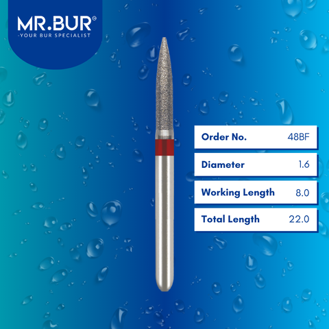 Fine Grit Pre-Polishing Flame Diamond Bur FG 30pcs/pack