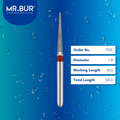 Mr. Bur 71CF Fine Grit Pre-Polishing Pointed Cone Diamond Bur FG are tools used in multiple dental procedures. Their pointed cone heads are ideal for effective prophylaxis, interproximal work, crown preparation, model fabrication, model casting technique, crown and bridge technique, and veneer and ceramic technique.