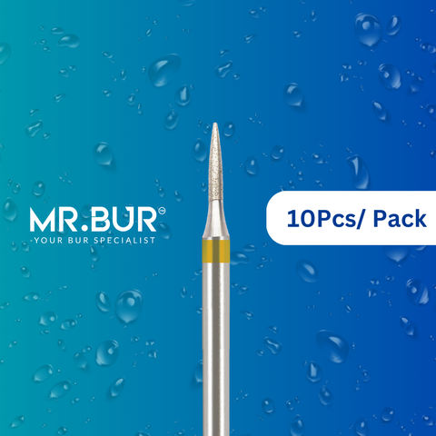 The #1 Best Super Fine Finishing Flame Diamond Bur FG. Mr. Bur offers the best online dental burs and is a Better Choice than Meisinger, Mani, Shofu, Eagle Dental, Trihawk, Suitable for Dental Cases.