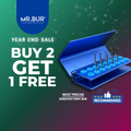 Mr. Bur Gingivectomy Bur Kit, with 10 stainless steel burs, is ideal for fine-tuning soft tissue, subgingival caries treatment, and using heat to cauterize gums and control bleeding during gingivectomy.