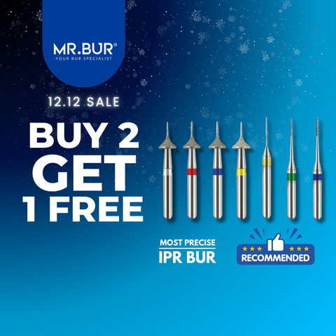 MR.BUR One Slice IPR Kit was designed for smooth enamel trimming.