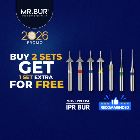 MR.BUR One Slice IPR Kit was designed for smooth enamel trimming.