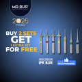 The One Slice IPR Kit by Mr. Bur designed for interproximal reduction in orthodontic treatments, including aligner and Invisalign cases. 