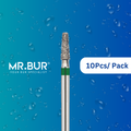 This is the Taper Flat End Coarse Inlay Onlay FG diamond dental bur sold by Mr Bur the best supplier of diamond dental burs to dentists and dental labs.