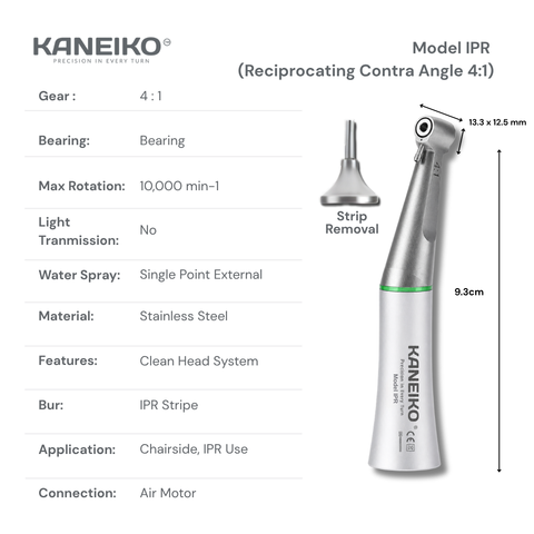 IPR Strips with 4:1 Reciprocating Contra Angle Handpiece Set