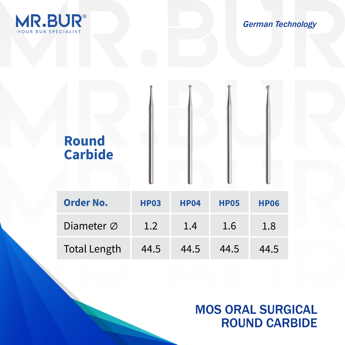 Round Mos Bur The MOS Oral Surgical Round Carbide Bur HP | MR. BUR – Mr Bur