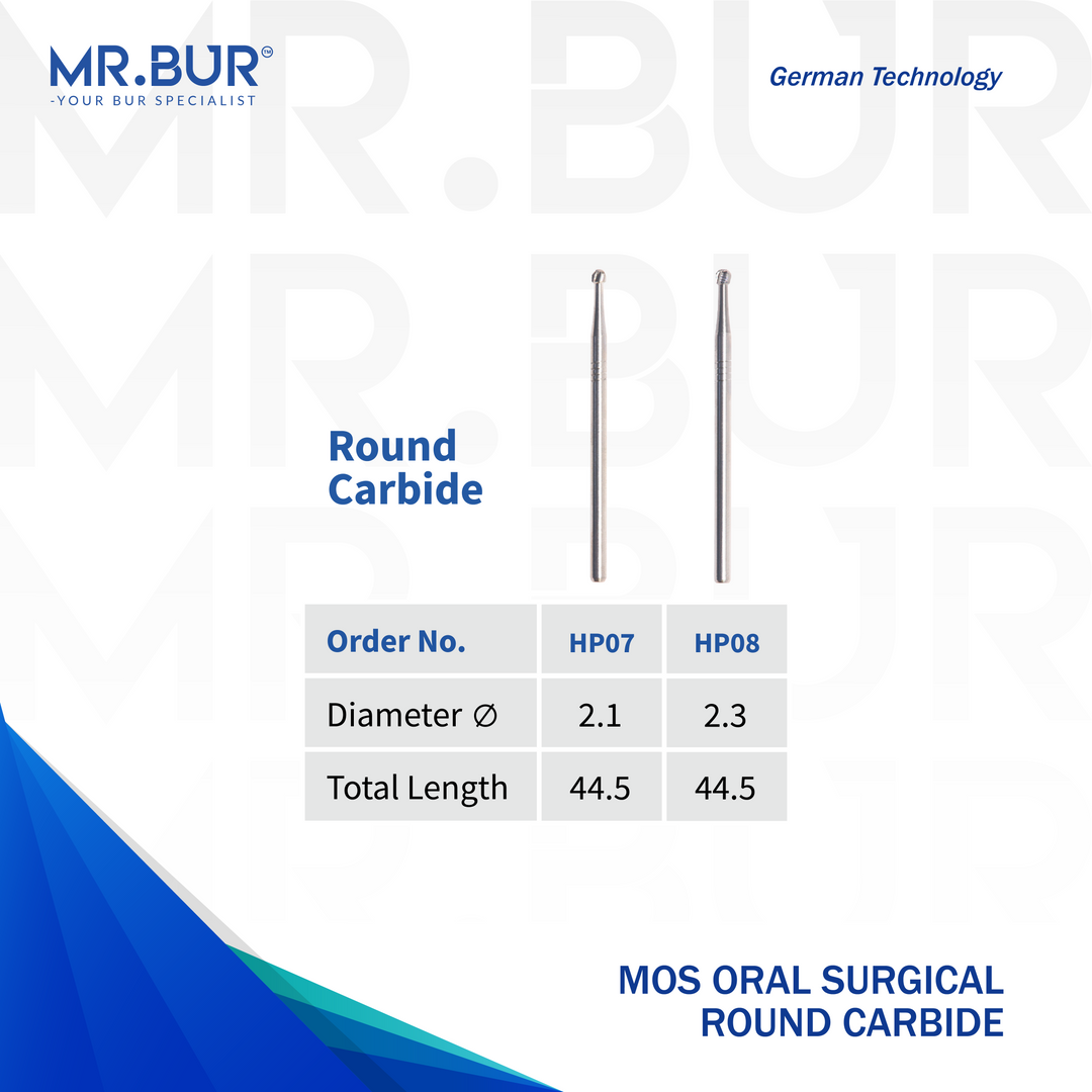 Round Mos Bur The MOS Oral Surgical Round Carbide Bur HP | MR. BUR – Mr Bur