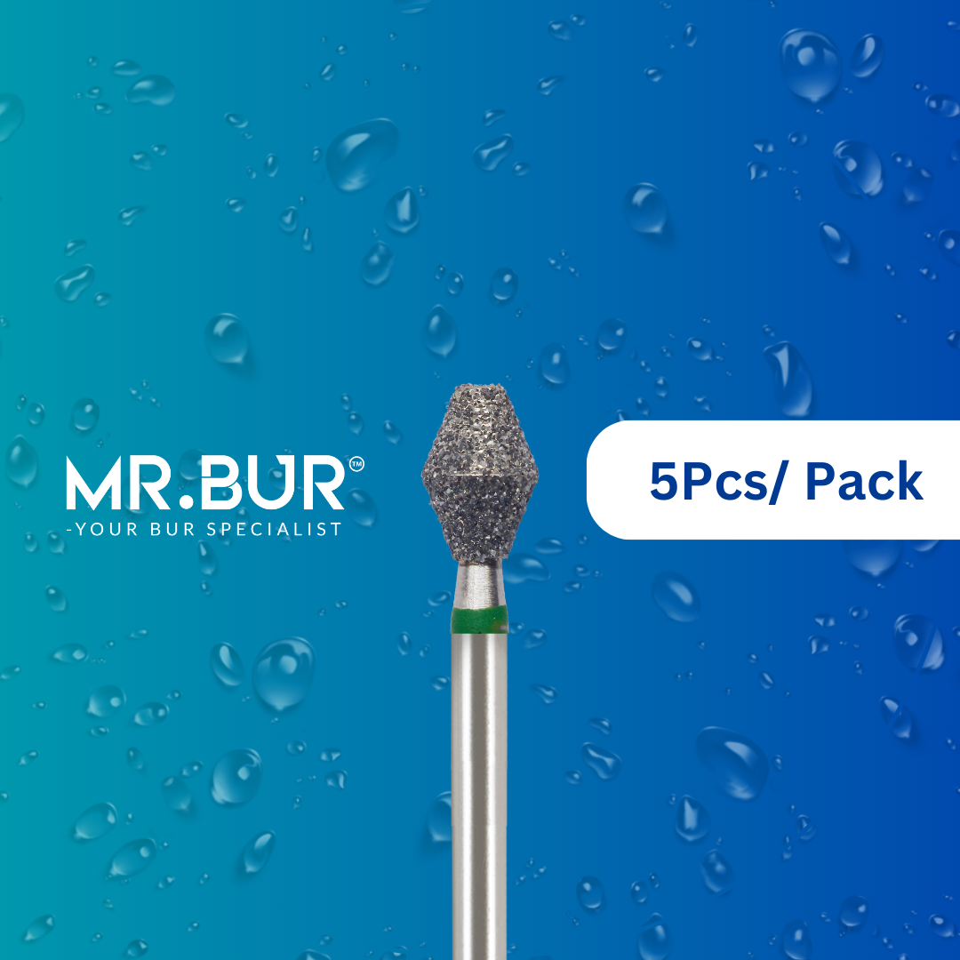 Poly Bur Occlusal Surface Mini Double Cone Diamond Bur FG 5pcs | MR. BUR – Mr Bur