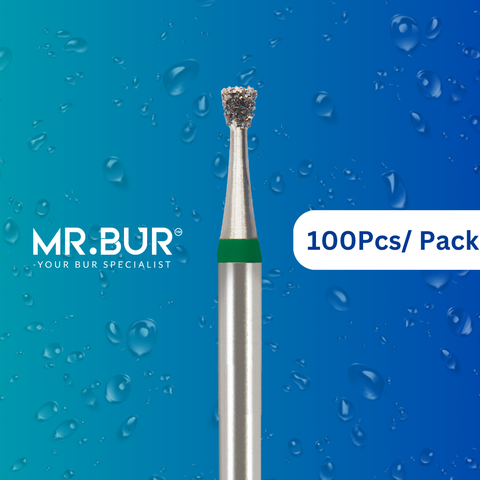 Mr. Bur 100pcs Mini Inverted Cone Coarse Diamond Bur FG ensures precise cutting, efficient cavity preparation, and optimal material removal for detailed dental restorations.