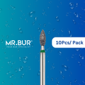 This is the Occlusal Surface Reduction Mini Peach Coarse FG Short Diamond Bur sold by Mr Bur the best international diamond dental bur supplier.