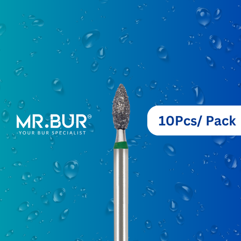 This is the Occlusal Surface Reduction Mini Peach Coarse FG Short Diamond Bur sold by Mr Bur the best international diamond dental bur supplier.