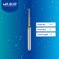 Mr. Bur 858 mini pointed cone diamond bur 217A are tools used in multiple dental procedures. ISO 806 313 165 534 010 FG, Their mini pointed needle heads are ideal for crown preparation, proximal axial reduction, and interproximal with limited mouth opening