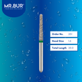 Mr. Bur 879 mini taper torpedo diamond bur 251 are tools used in multiple dental procedures. ISO 806 313 299 534 016 FG, Their mini taper torpedo heads are ideal for cavity preparation, trimming and lingual buccal reduction with limited mouth opening