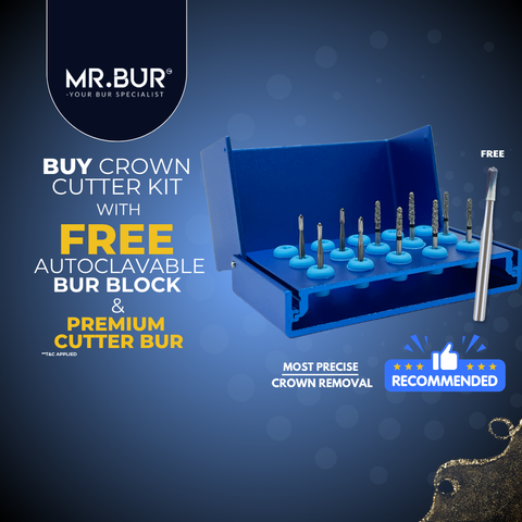 Crown Cutter Kit that provides the features of removing debris and rapid cutting speed with optimal heat dissipation.
