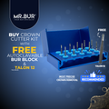 Crown Cutter Kit that provides the features of removing debris and rapid cutting speed with optimal heat dissipation.