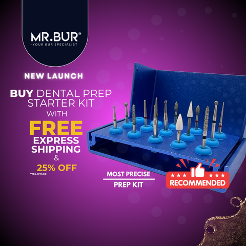 Multi-Purpose Clinical Bur Kit for Preparation, Finishing, Polishing &amp; Tooth Sectioning
