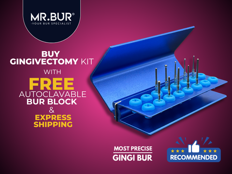 Best gingivectomy burs specialize for gum trimming and tissue adjustment