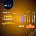MR.BUR Interproximal Reduction Dental Bur. Available in 0.2mm, 0.3mm, 0.4mm, 0.45mm, and 0.5mm for maximize precision and efficacy in interdental space adjustment and enamel reduction 