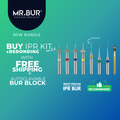 MR.BUR Interproximal Reduction Dental Bur. Available in 0.2mm, 0.3mm, 0.4mm, 0.45mm, and 0.5mm for maximize precision and efficacy in interdental space adjustment and enamel reduction together with the ebonding bur 9406.