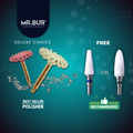 Mr. Bur Diamond Polisher and Valplast Polisher support gentle, efficient dental polishing, delivering a natural-looking shine with smooth finishing for clinical and laboratory applications.