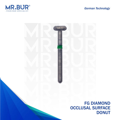 This is the Occlusal Surface Reduction Donut Coarse FGDiamond Bur sold by Mr Bur the best international dental diamond bur supplier